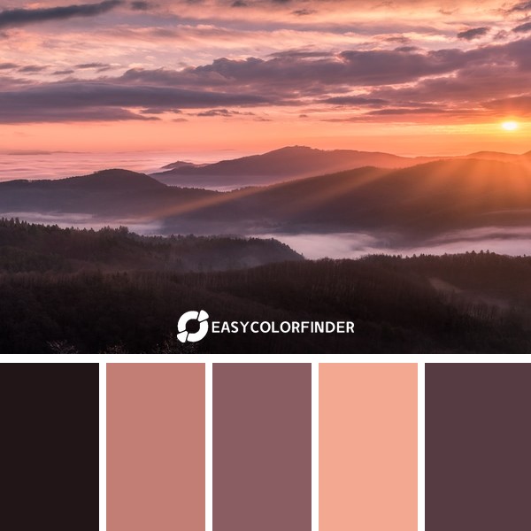 A colorful sunrise from a small hill in the village of Jamnik