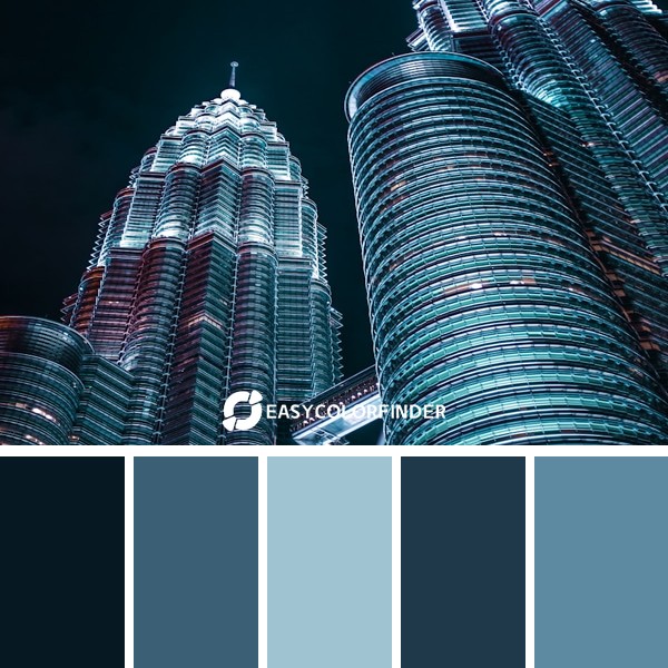 A different angle to the famous Petronas Twin Tower in KL Malaysia.