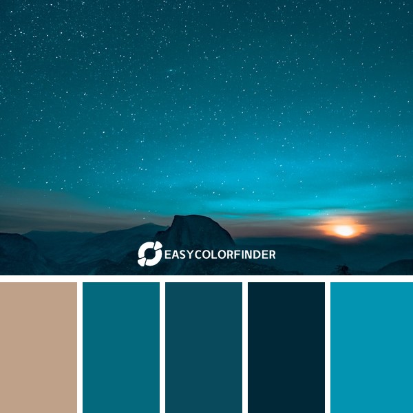 Color Palette 233 | New Moon Over Half Dome