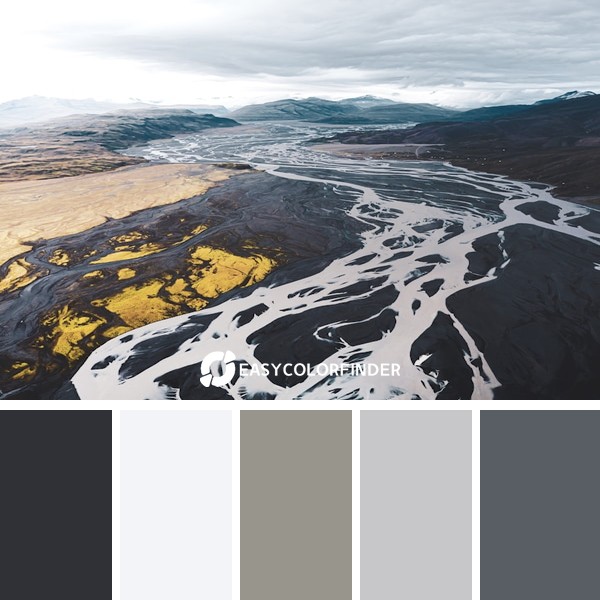 A river in Islande viewby drone