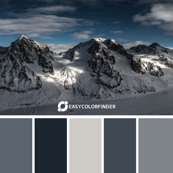 Color Palette 81 | Cloudy Shadows in Chamonix