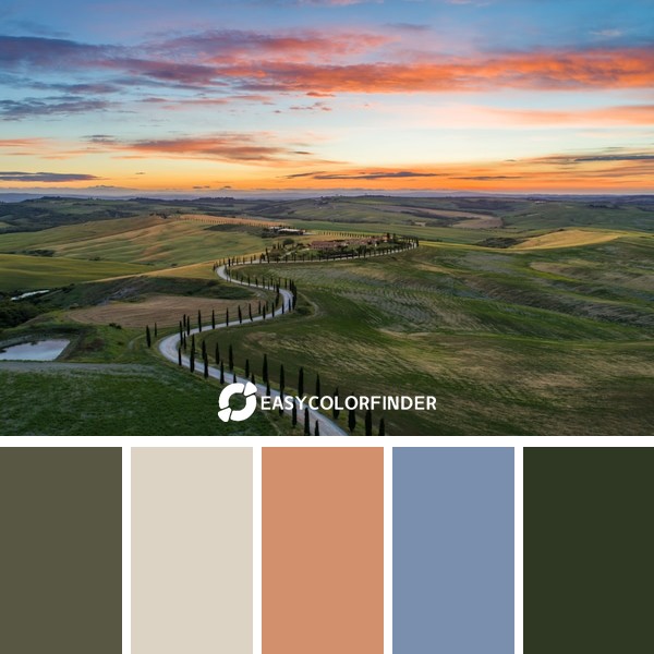 Amazing Sunset in Tuscany
