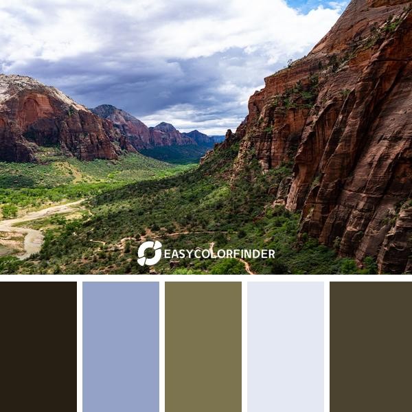 Color Palette 642 | Angels Landing in Zion National Park, Utah