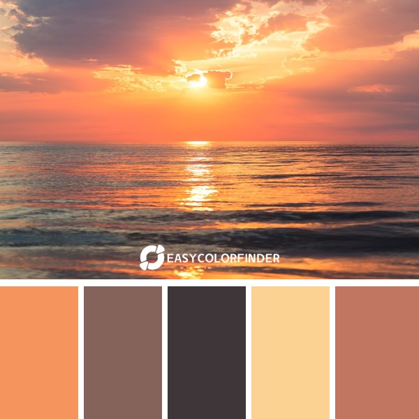 Beautiful evening sunset