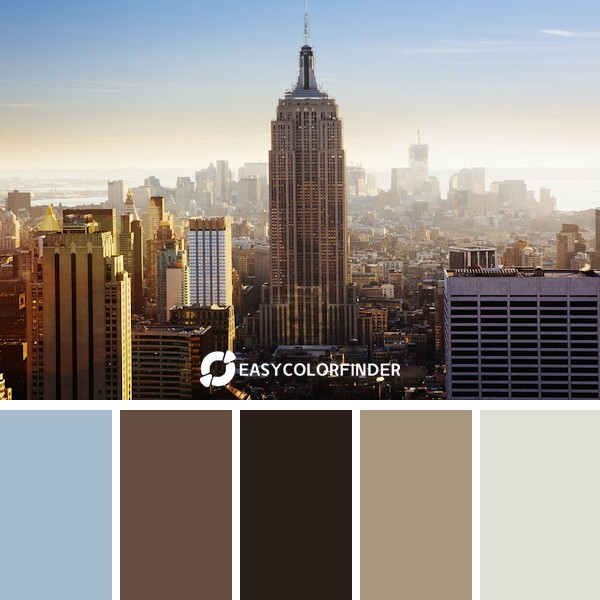 Bright Manhattan skyline