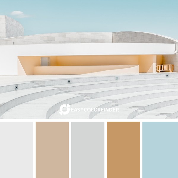 Color Palette 1278 | CMU block stair and house wallpaper