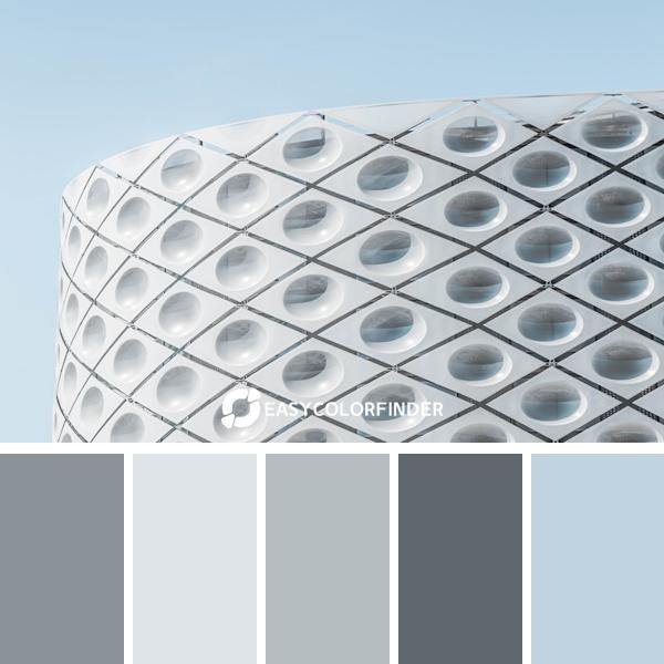 Circles on a white facade