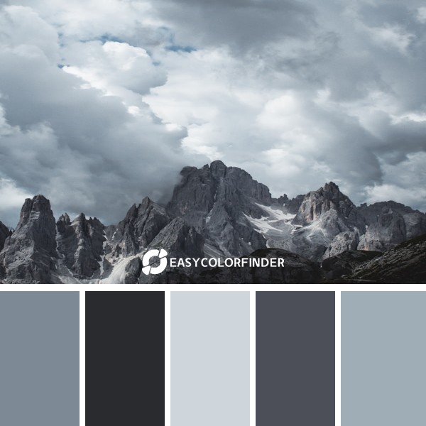 Cloudy sky above mountains