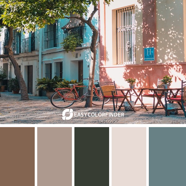 Color Palette 907 | Cycling might not be the best way to move