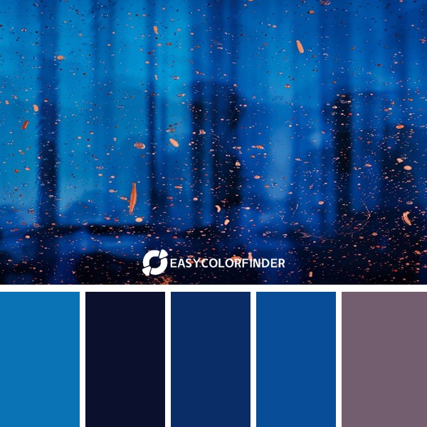 Color Palette 1291 | Deep Blue Theater