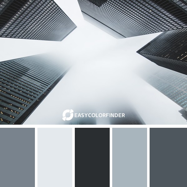 Foggy skyscrapers