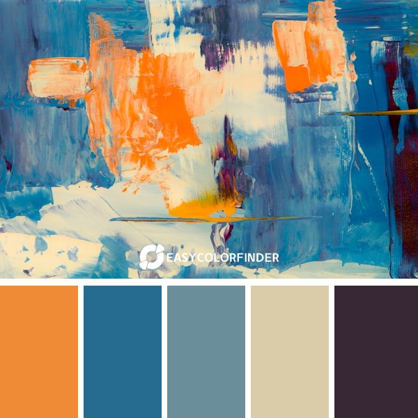 Color Palette 1268 | Blue & Orange