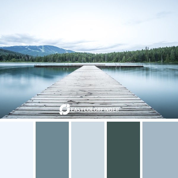 Long pier on a lake