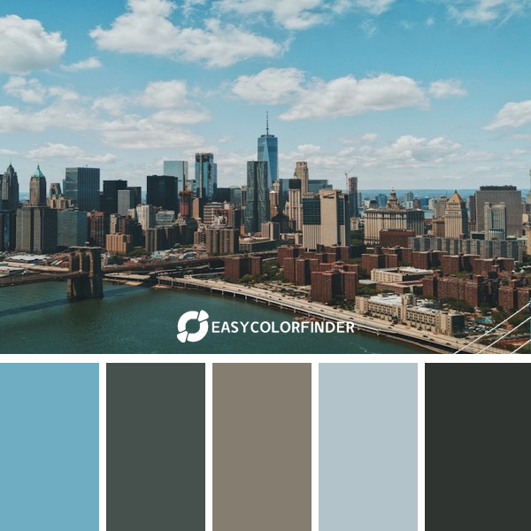 Color Palette 874 | Manhattan skyline