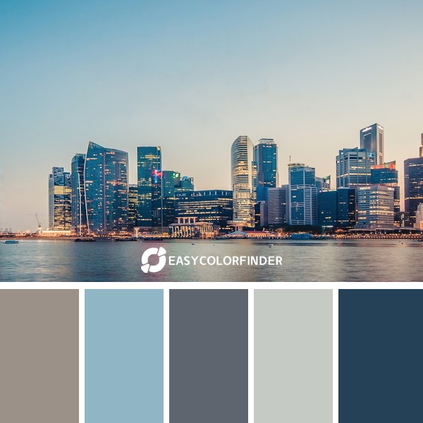 Marina Bay skyline sunset