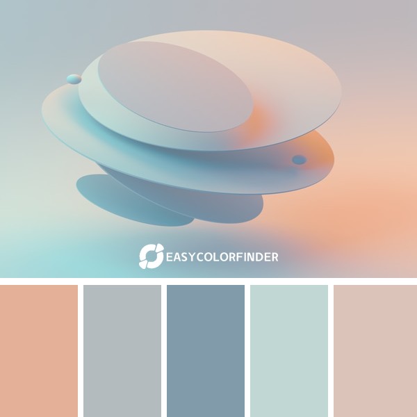 Color Palette 1793 | Minimalistic 3D Rendering Wallpaper in 8K Resolution