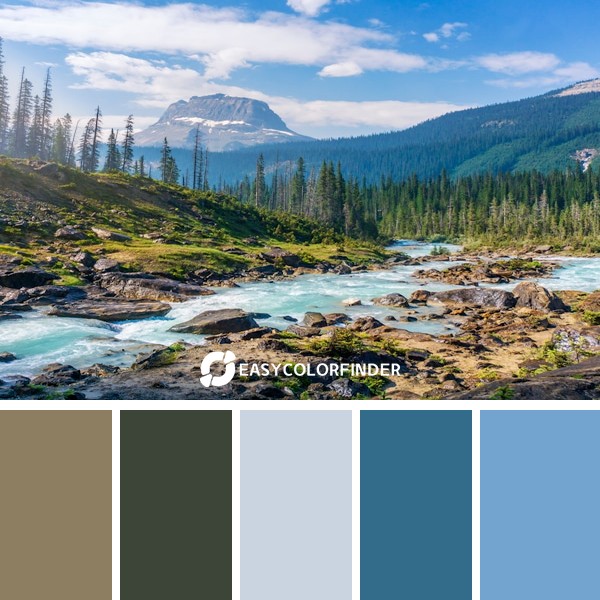 Color Palette 127 | Yoho National Park Hike: Morning Snapshot