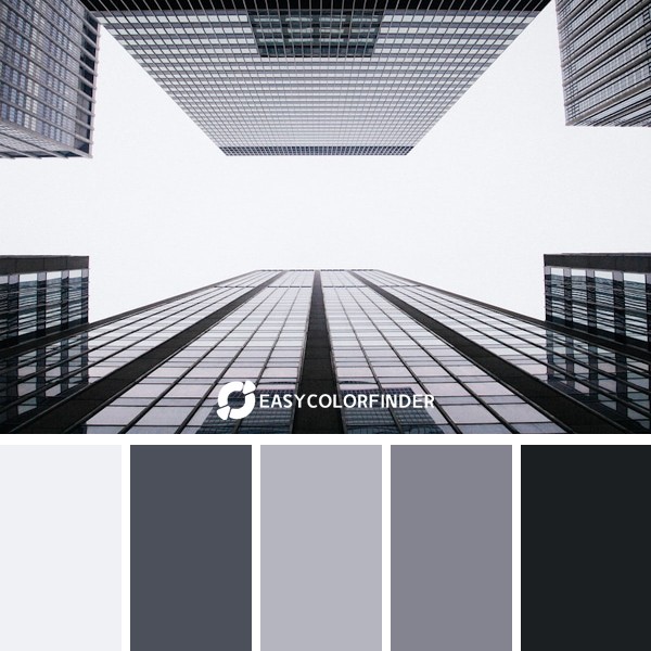 Office buildings under clouds