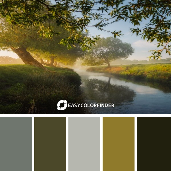 Color Palette 71 | Richmond Park: A Rivers Fairy Tale at Dawn