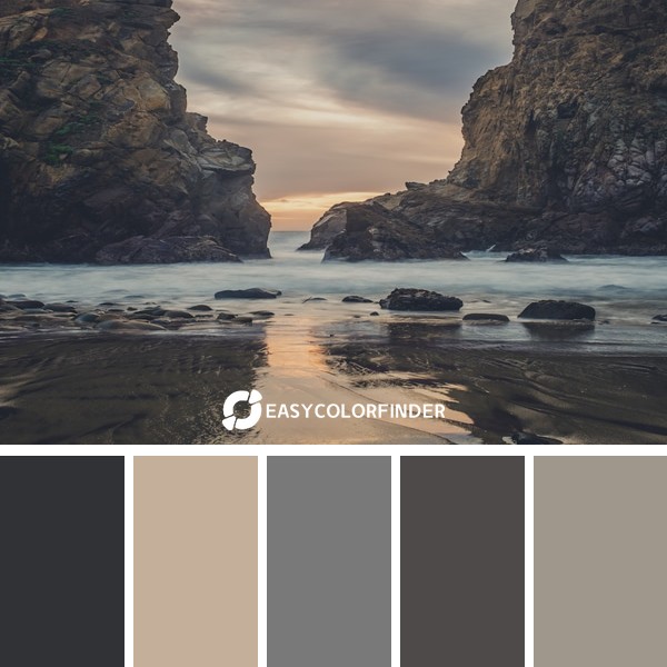 Color Palette 906 | Pfeiffer Beach at Dusk