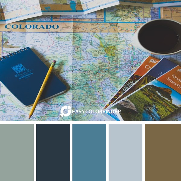 Color Palette 1288 | Planning the Journey