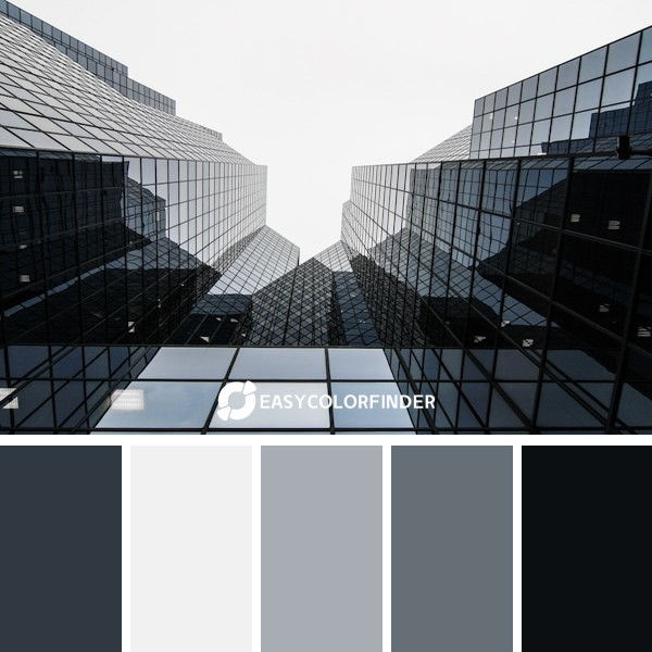 Reflective skyscraper facade
