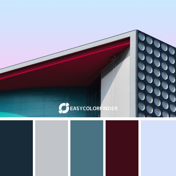Richly colorbuilding with a beautiful sky.