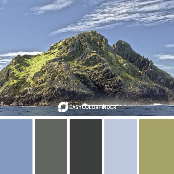 Color Palette 1185 | Skellig Michael Ireland
