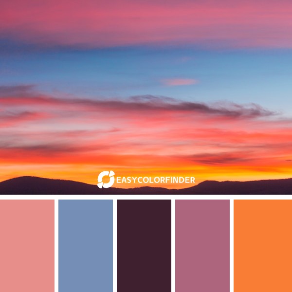 Color Palette 1298 | Sunset series: Photo 10 Colorful Sunset 6