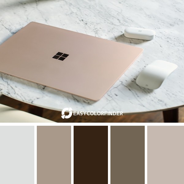 Surface laptop on white table