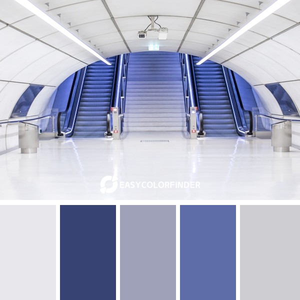 Color Palette 1300 | This shot is taken in the new subway line of Bilbao