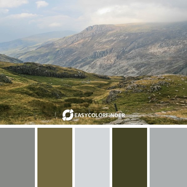 Color Palette 1269 | View on Snowdonia valley