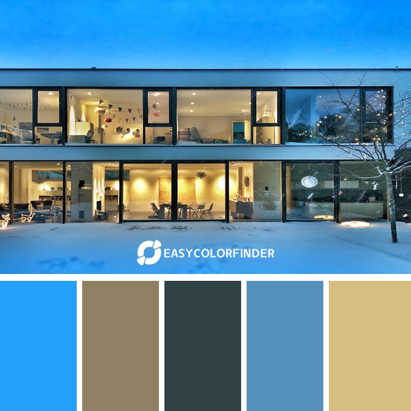 Color Palette 64 | Warm Open Winter House: Modern Bauhaus Style Villa Palette