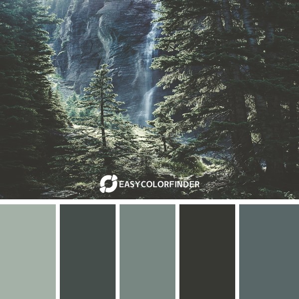 Color Palette 205 | Tellurides Waterfall