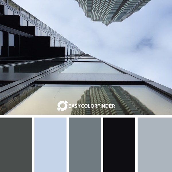Color Palette 678 | While walking through Downtown Toronto, I discovered a skyscraper that has a golden glare to it.