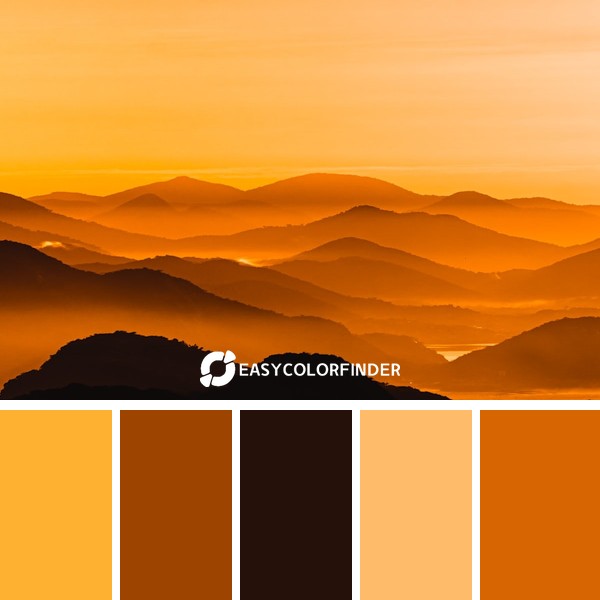 Color Palette 858 | Yellow Mountains