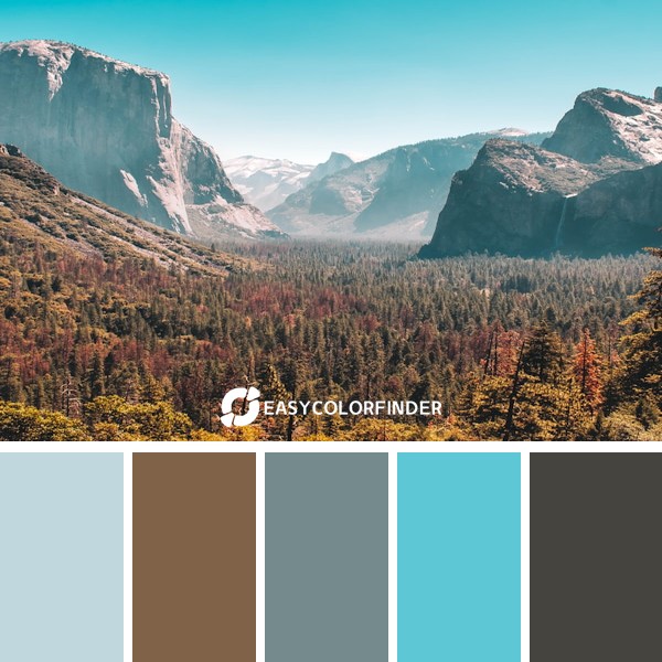 Color Palette 1807 | Yosemite Peaks