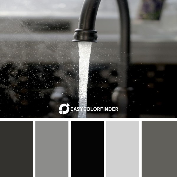 Color Palette 1180 | a faucet running water from a kitchen sink