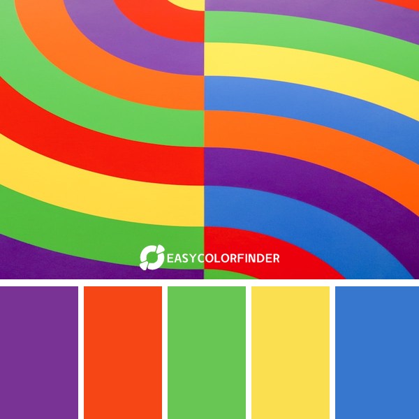 a multicolorpainting of a spiral design