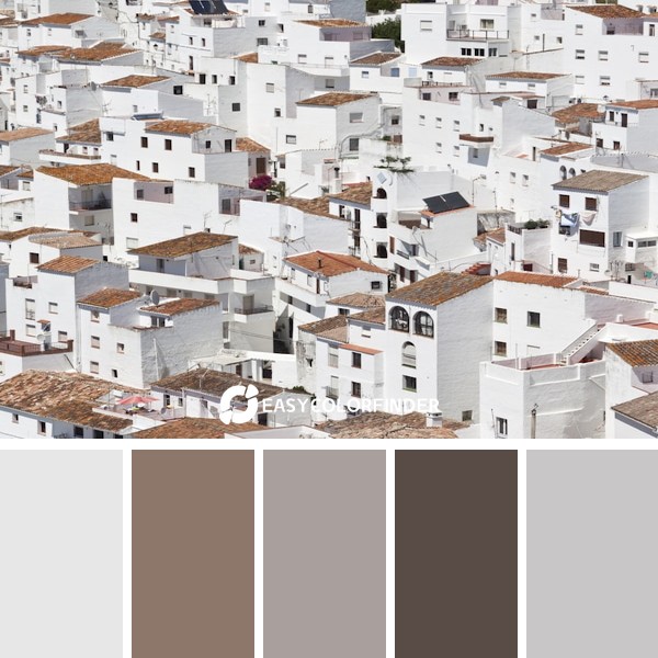 aerial photography of white houses
