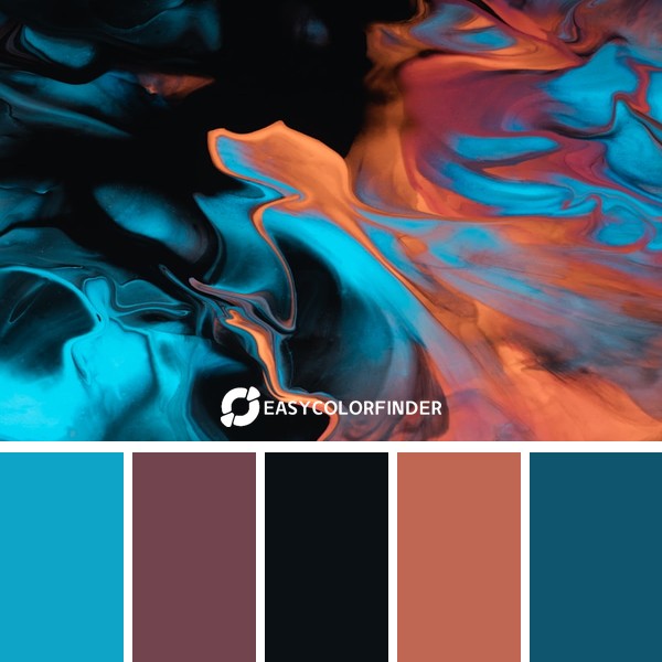 blue and black abstract painting