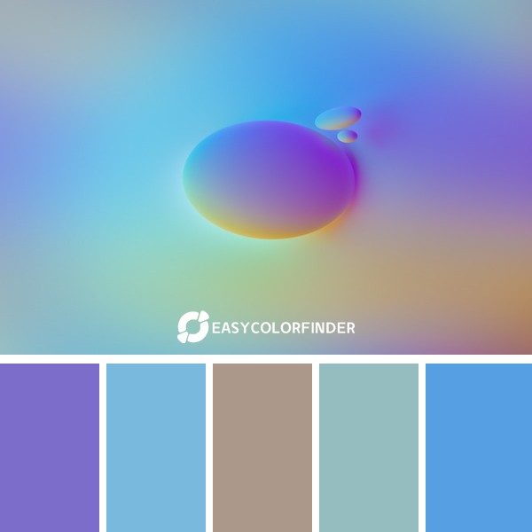 Color Palette 1296 | blue and pink balloons with pink background