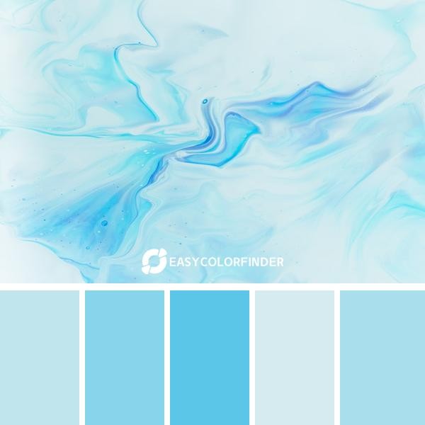 blue and white abstract painting