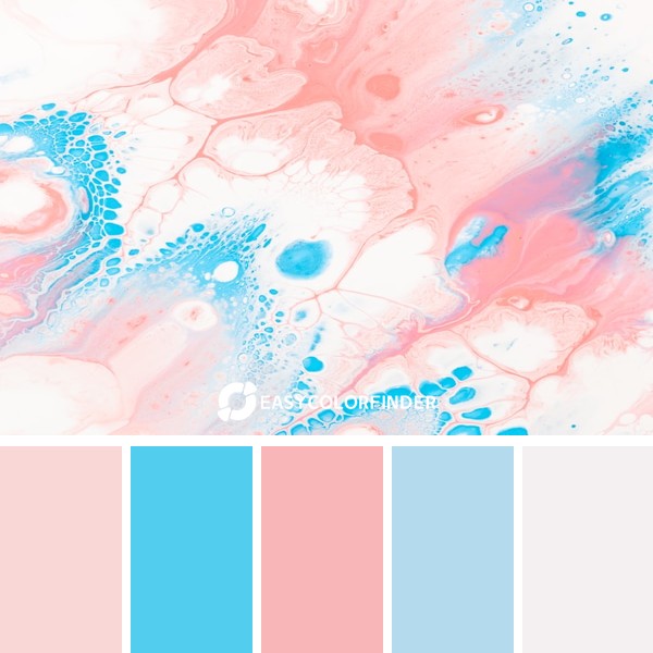 blue and white abstract painting