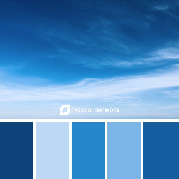 blue and white sky