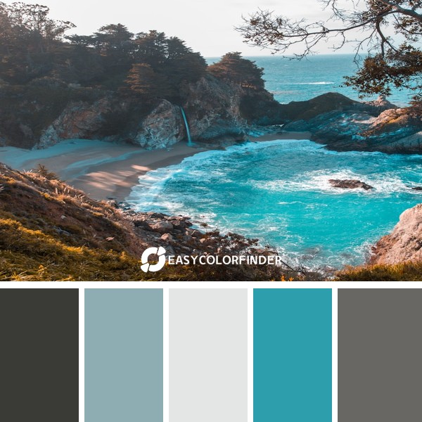 Color Palette 99 | Body of Water Near Trees & Mountain Cliff During Daytime