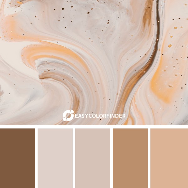 Color Palette 1284 | brown and white water splash