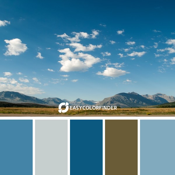 Color Palette 909 | brown field under blue sky and white clouds