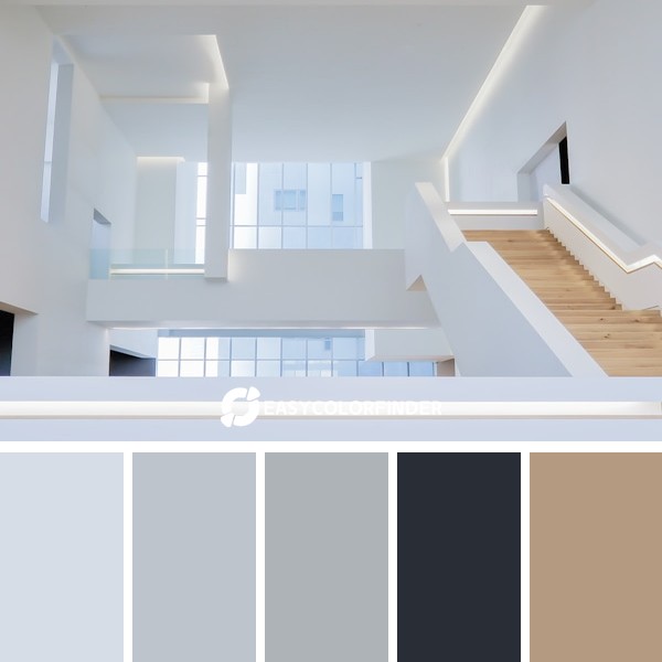 Color Palette 1787 | brown star and white balcony