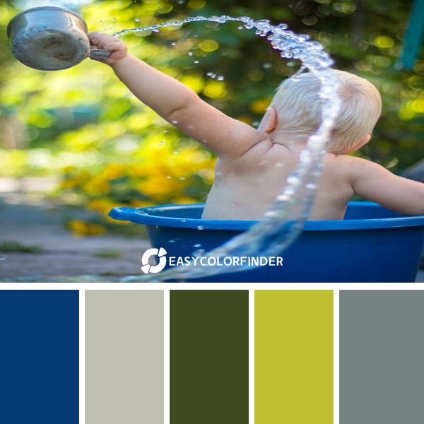 child lifting water dipper